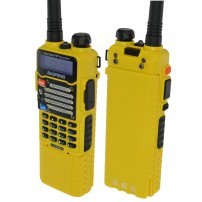 Baofeng UV-5R V2+ (Yellow) with Extended Battery